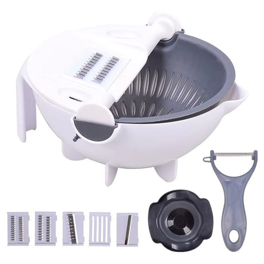 9 in 1 Vegetable Cutter With Drain Basket
