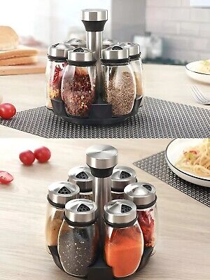 7pcs Rotating Spice Rack Set